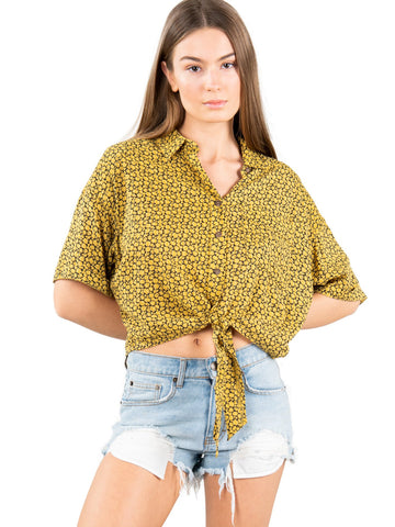 Goddess Party Shirt - Mimosa Yellow