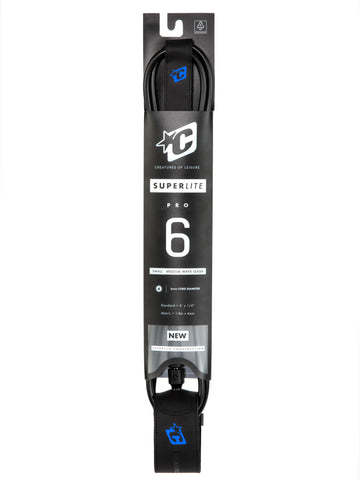 Creatures Of Leisure Superlite Pro 6 Leash - Black Cyan