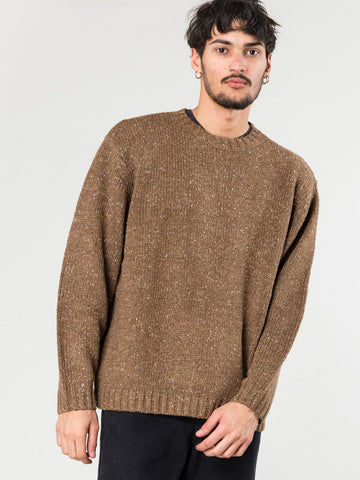 Agnus Crew Neck Knit - Dark Coffee
