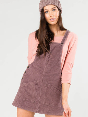 Grammar Pinafore Dress - Peppercorn