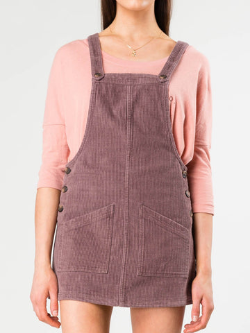 Grammar Pinafore Dress - Peppercorn