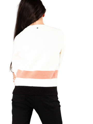 Playa Crew Neck Knit Girls - Silver Birch