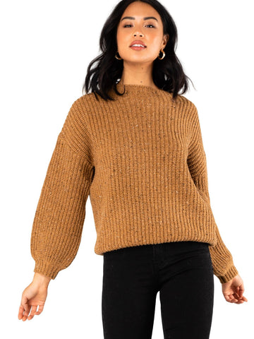 Essence Crew Neck Knit - Camel