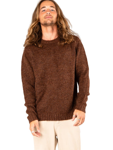 Strung Out Crew Neck Knit - Tortoise Shell