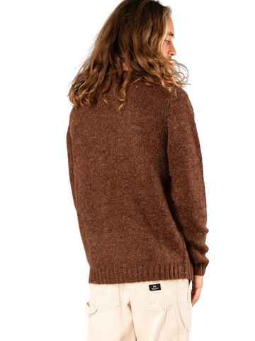 Strung Out Crew Neck Knit - Tortoise Shell