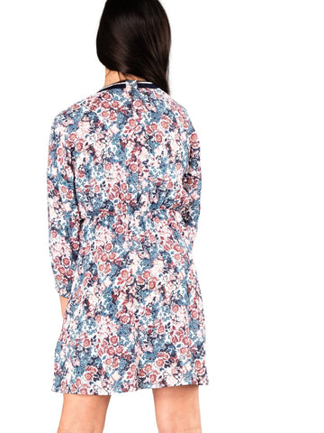 Crowded Floral Dress Girls - Blue Ashes