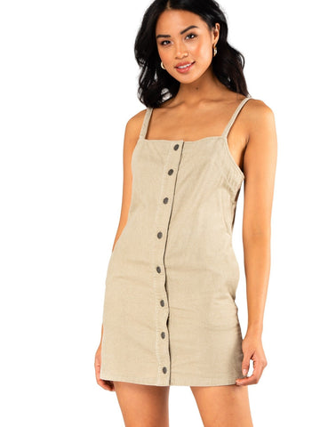 Mazey Lab Button Up Dress - Light Fennel