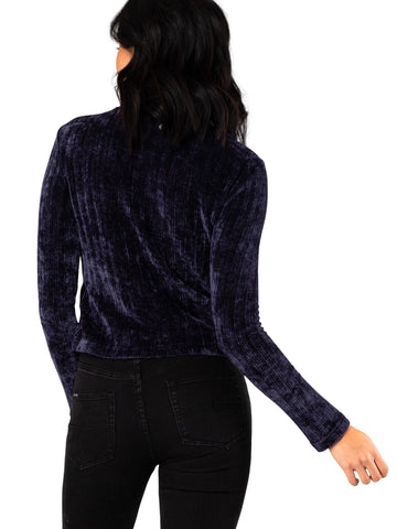 Renewal High Neck Top - Blue Nights