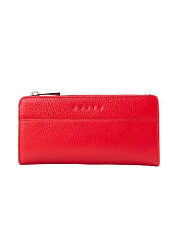 Lulu Leather Wallet - Flame