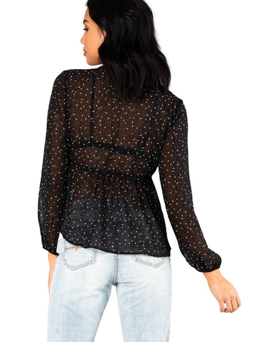 Charmed Long Sleeve Shirt - Black