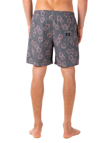 Spot The Dot Elastic Boardshort - Black