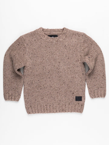 Agnus Crew Neck Knit Runts - Grey Marle