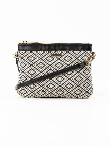 Imane Side Bag - Black / White