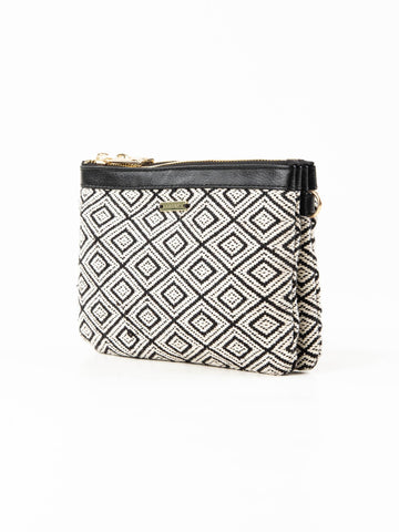 Imane Side Bag - Black / White