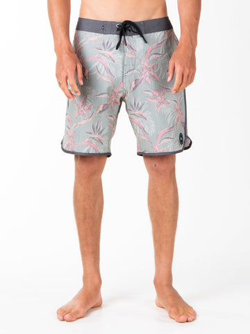 Poolside Scallop Boardshort - Frost Grey