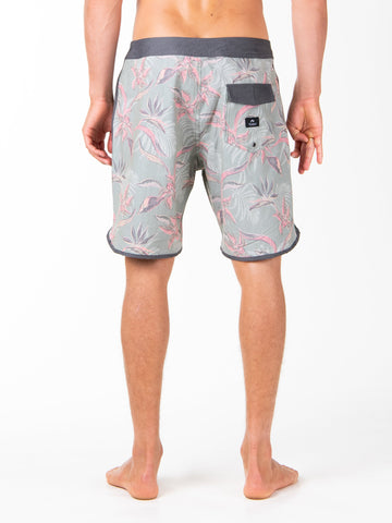 Poolside Scallop Boardshort - Frost Grey