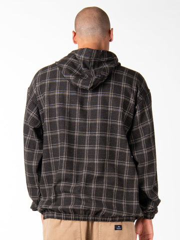 Pie Chart Hooded Comfy - Dark Coffee