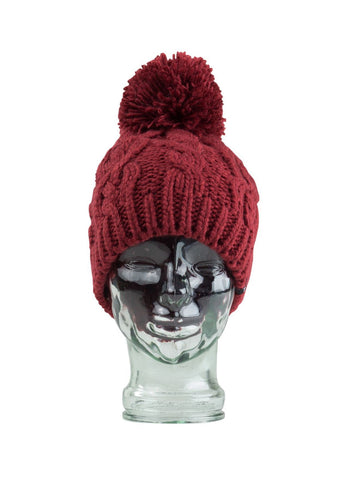 Mermaid Beanie - Ruby Wine