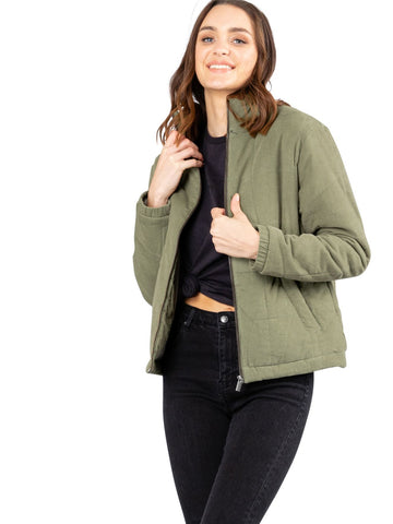 Mazey Lab Padded Jacket - Faded Olive