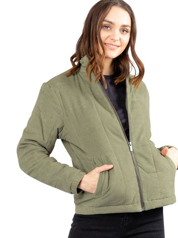 Mazey Lab Padded Jacket - Faded Olive