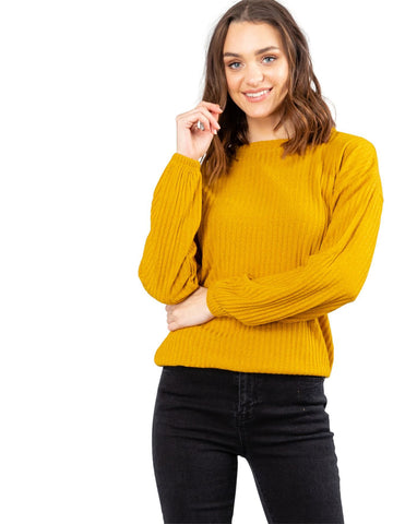 Mason Long Sleeve Crew - Inca Gold