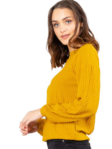 Mason Long Sleeve Crew - Inca Gold
