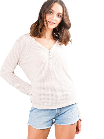 Melrose V Neck Top - Sable