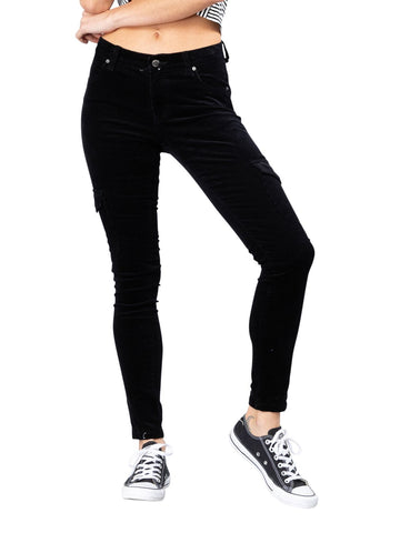 Cord On Cargo Pant - Black