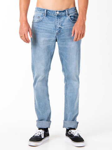 Indi Slim 5 Pocket Jean - Trig Blue