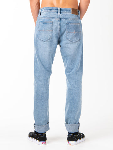 Indi Slim 5 Pocket Jean - Trig Blue