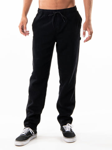 Charlie Worker Elastic Pant - Black