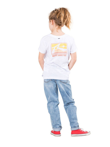 Rusty Supply Short Sleeve Tee Girls - White