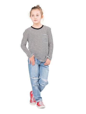 Kodette Long Sleeve Tee Girls - Black