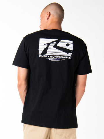 Oil Slick Short Sleeve Tee - Black