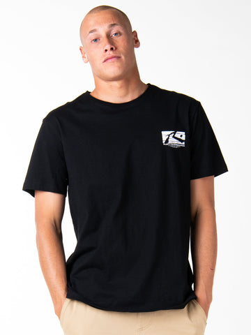 Oil Slick Short Sleeve Tee - Black
