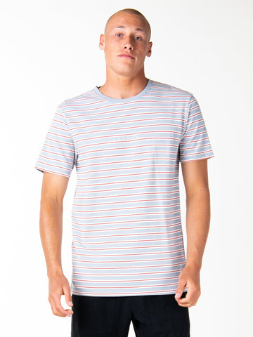 Glitch In Time Short Sleeve Tee - Pale Aqua
