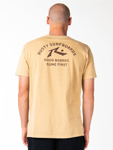 Accent Short Sleeve Tee - Curry