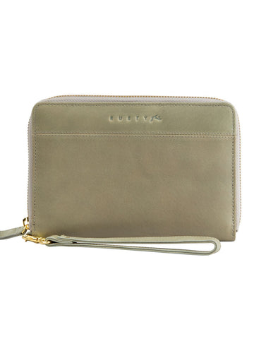Getaway Leather Travel Wallet - Faded Olive