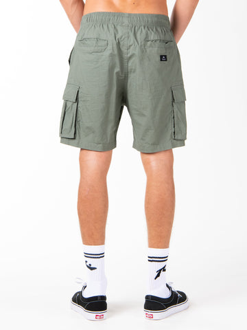 Lost Cargo Elastic Short - Army