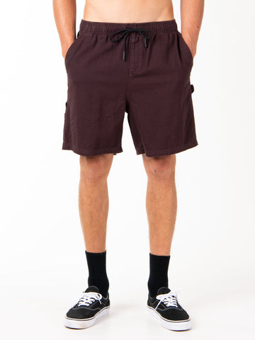 Charlie Worker Elastic Short - Dark Coffee