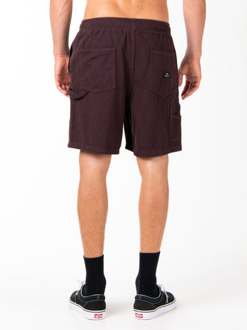 Charlie Worker Elastic Short - Dark Coffee