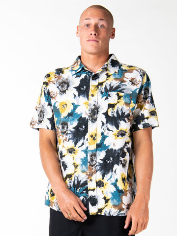 Magic Palms Short Sleeve Shirt - White