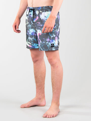 Acid Storm Elastic Boardshort - Black