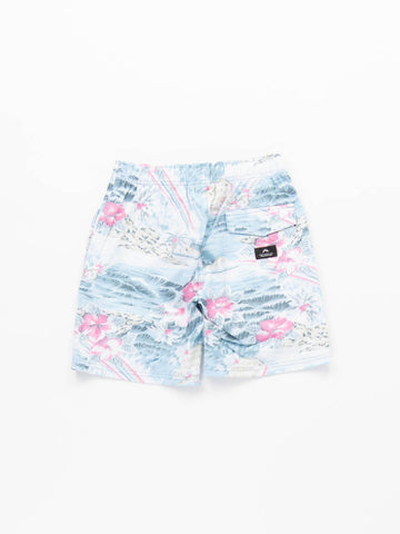 Luau Elastic Boardshort Boys - Sea Blue
