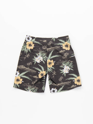 Piles Of Rocks Boardshort Boys - Black