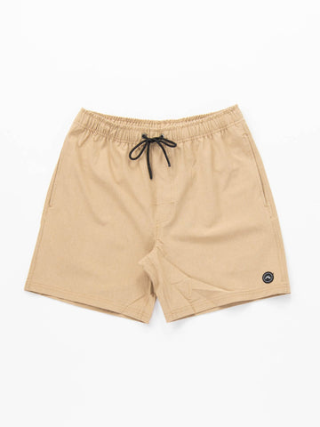 Marled Elastic Boardshort - Cornstalk