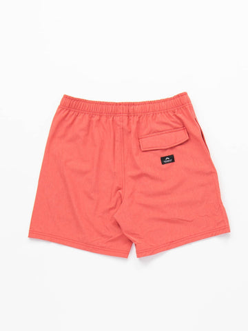 Marled Elastic Boardshort - Chrysanthemum