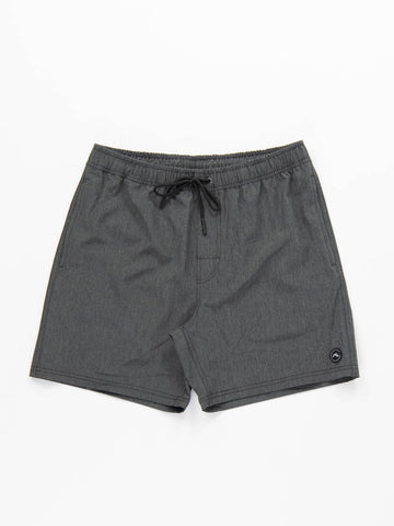 Marled Elastic Boardshort - Dark Grey Marle