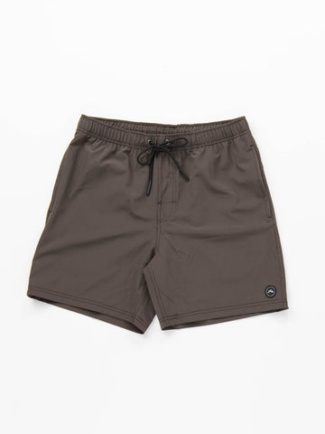 Marled Elastic Boardshort - Deep Army