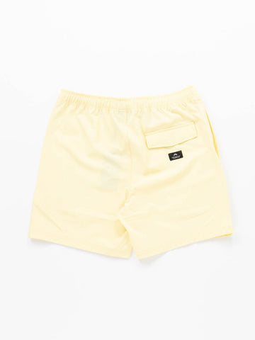 Marled Elastic Boardshort - Lemon